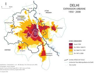 Expansions urbaines de New Delhi