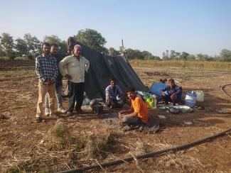 Campement des ouvriers