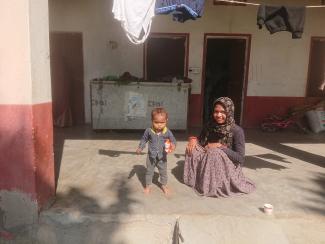 Habitante avec son enfant