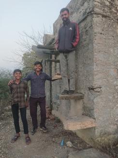 Escalier vers le toit