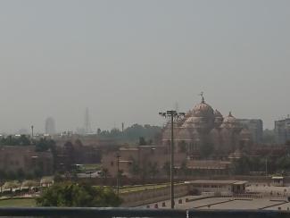 Temple en construction