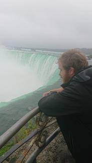 Son at niagara falls